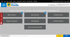Desktop Screenshot of lehighvalleyhonda.com